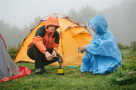 Camping when raining