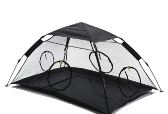RORAIMA Instant Portable Outdoor Cat Tent Solid floor mat with 4 zipper doors RMPT007